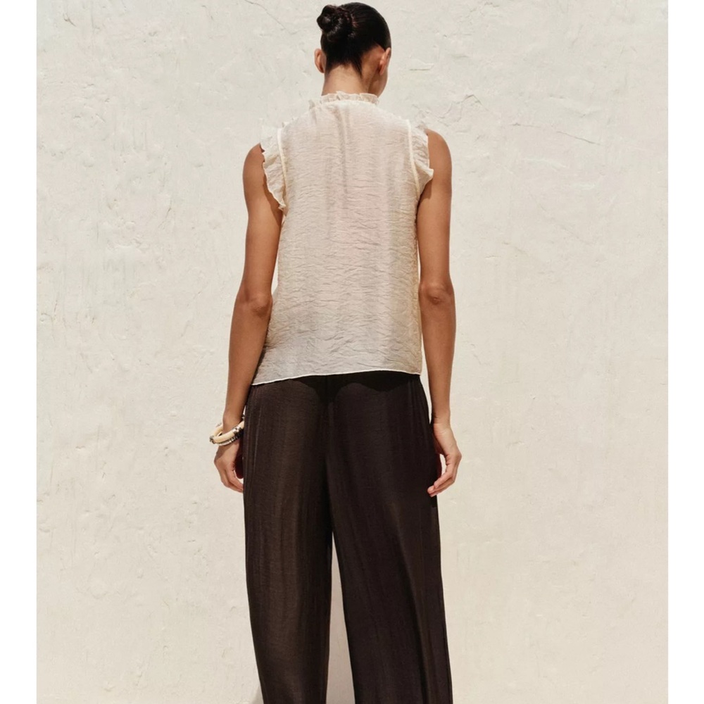 ZARA RUFFLE TOP - Picture 3 of 7
